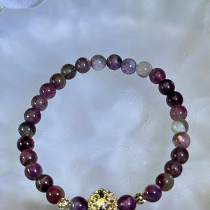 Pink Tourmaline Beads Bracelet 粉色碧玺手串