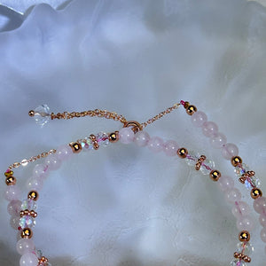 Rose Quartz Star Beads Bracelet 粉水晶星星珠链手链