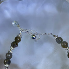 Load image into Gallery viewer, Black Sunstone Beads Bracelet 黑色太阳石黑骨干石珠链手链
