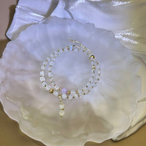 Moonstone Beads Bracelet 冰长石月光石珠链手链