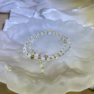 Moonstone Beads Bracelet 冰长石月光石珠链手链