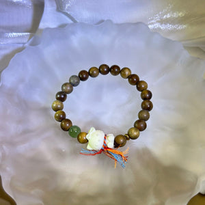 Verawood White Bodhi Seed Hello Kitty Beads Bracelet 绿檀木象牙果凯蒂猫手串