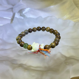 Verawood White Bodhi Seed Hello Kitty Beads Bracelet 绿檀木象牙果凯蒂猫手串