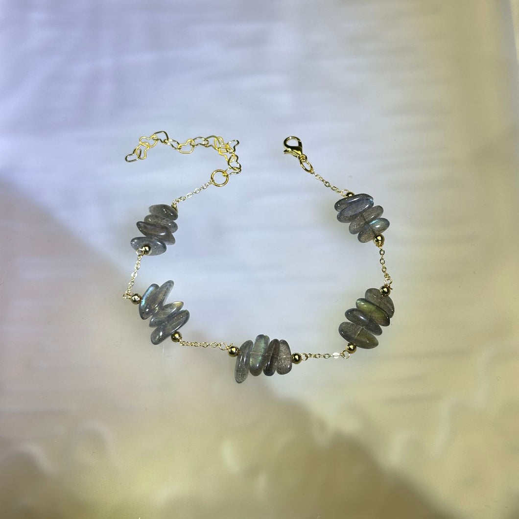 Labradorite Beads Bracelet 拉长石珠链手链