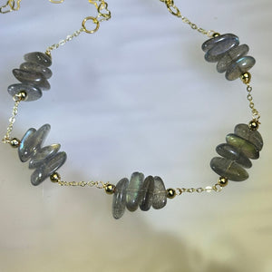 Labradorite Beads Bracelet 拉长石珠链手链