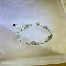 Load image into Gallery viewer, Green Jade Beads Bracelet 糯种豆色珠链手链
