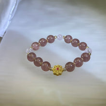 Load image into Gallery viewer, Red Strawberry Beads Bracelet 红色草莓晶手串
