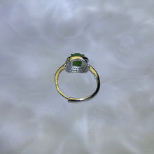 将图片加载到图库查看器，Emerald Adjustable Ring 祖母绿绿宝石镶嵌活口戒指
