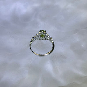 Peridot Adjustable Ring 橄榄石镶嵌活口戒指