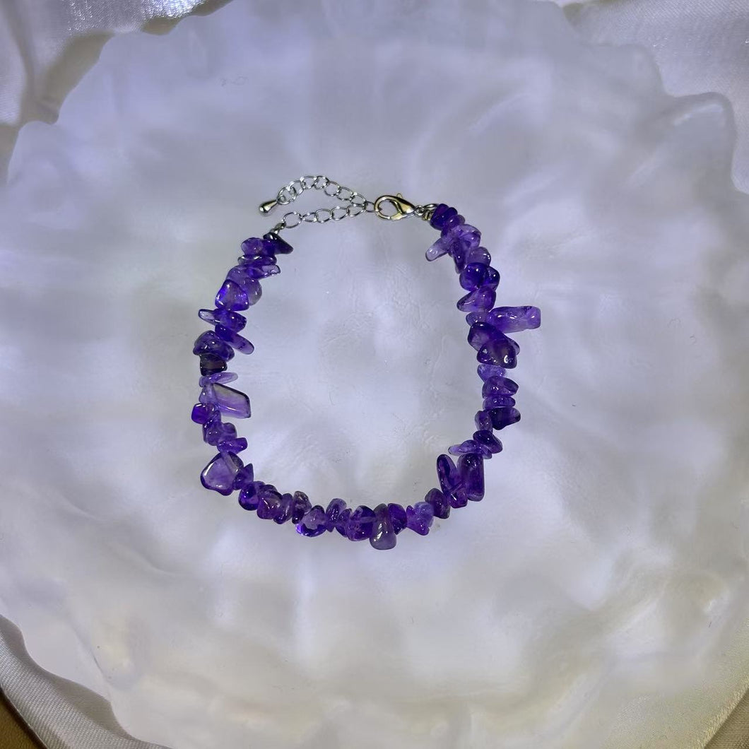 Amethyst Beads Bracelet 紫水晶珠链手链