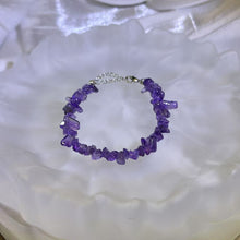 Load image into Gallery viewer, Amethyst Beads Bracelet 紫水晶珠链手链
