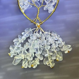 Clear Quartz Tree of Life Ornament Bag Charm Car Charm 白水晶生命之树挂饰包挂车挂