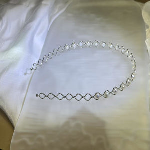 White Freshwater Pearl Hair Band 白色淡水珍珠发箍