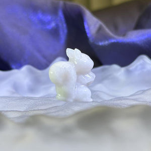 White Jade Squirrel 糯种白色翡翠小松鼠