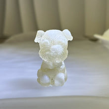 Load image into Gallery viewer, Tridacna Shell Resin Schnauzer Dog 砗磲滴胶雪纳瑞犬
