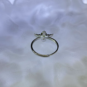 Peridot Bird Adjustable Ring 橄榄石镶嵌小鸟活口戒指