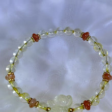 Load image into Gallery viewer, Citrine Butterfly Beads Bracelet 黄水晶蝴蝶手串
