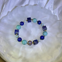 Load image into Gallery viewer, Lapis Lazuli Amazonite Beads Bracelet 青金石天河石手串
