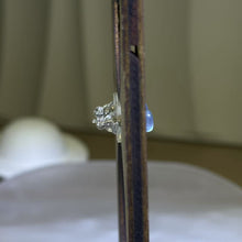 Load image into Gallery viewer, 925 Silver Aquamarine Earrings 海蓝宝镶嵌银耳钉
