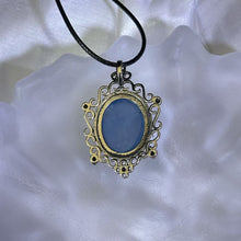 Load image into Gallery viewer, Aquamarine Pendant Necklace 海蓝宝镶嵌吊坠项链
