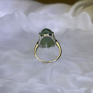 Actinolite Adjustable Ring 阳起石镶嵌活口戒指