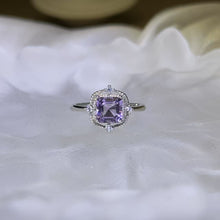 Load image into Gallery viewer, Amethyst Adjustable Ring 紫水晶镶嵌活口戒指
