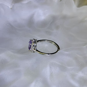 Amethyst Adjustable Ring 紫水晶镶嵌活口戒指