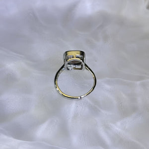 Smoky Quartz Adjustable Ring 茶水晶镶嵌活口戒指