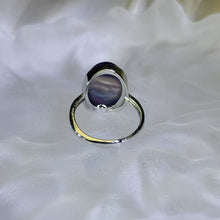 Load image into Gallery viewer, Fluorite Adjustable Ring 萤石镶嵌活口戒指
