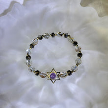 Load image into Gallery viewer, Amethyst Copper Rutilated Quartz Beads Bracelet 紫水晶铜发晶水晶手串
