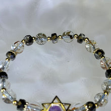 Load image into Gallery viewer, Amethyst Copper Rutilated Quartz Beads Bracelet 紫水晶铜发晶水晶手串
