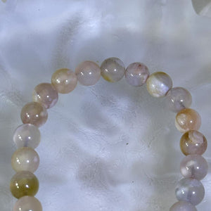 Cherry Blossom Agate Beads Bracelet 樱花玛瑙手串