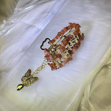 Load image into Gallery viewer, Carnelian Butterfly Hair Claw Clip 红玛瑙蝴蝶抓夹发夹
