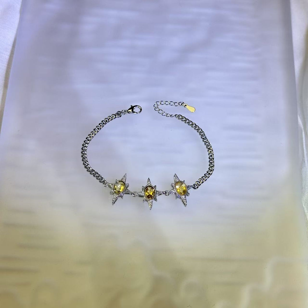 Citrine Bracelet 黄水晶镶嵌手链