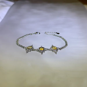 Citrine Bracelet 黄水晶镶嵌手链