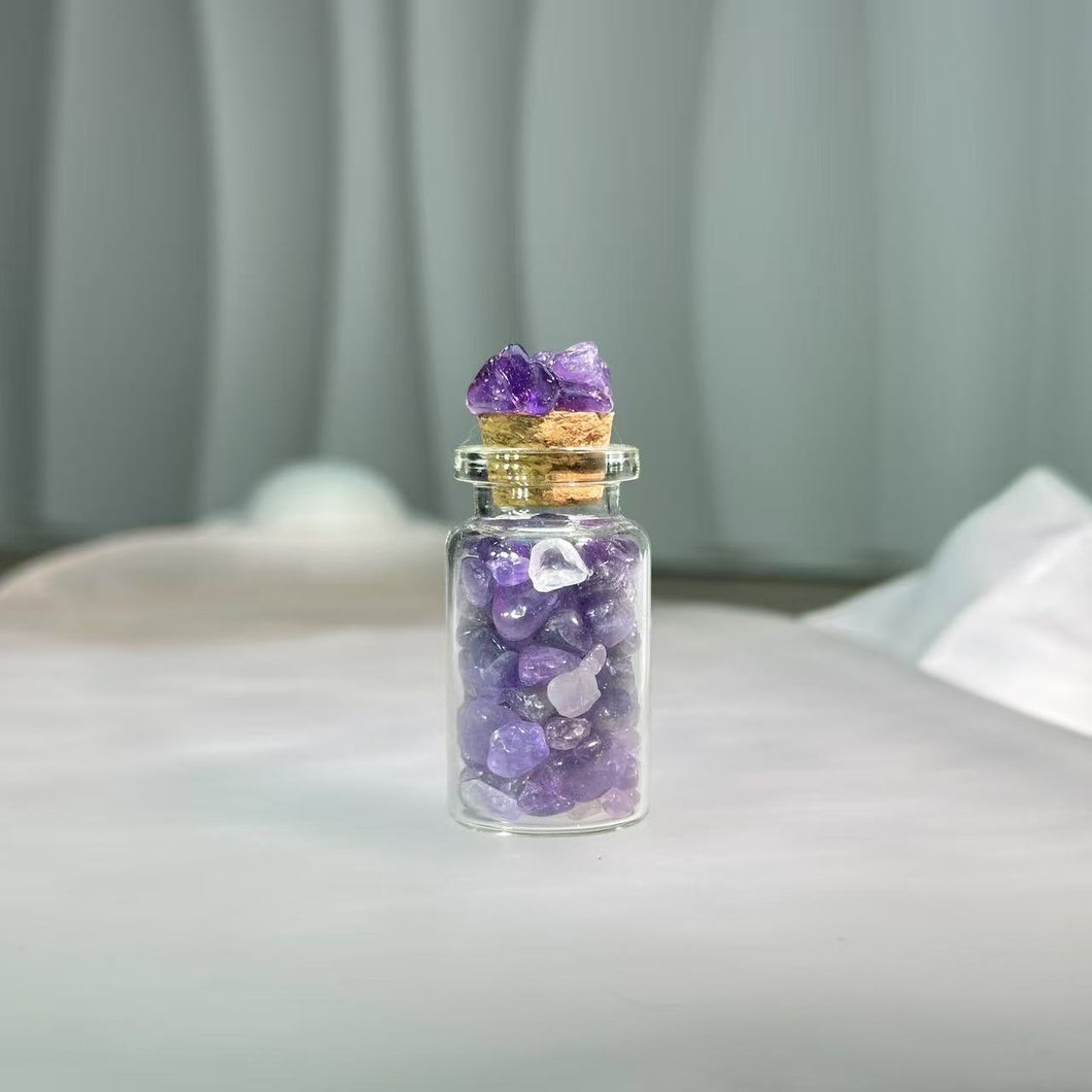 Amethyst Lucky Aroma Bottle 紫水晶幸运瓶香薰瓶