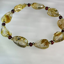 Load image into Gallery viewer, Golden Rutilated Quartz Beads Bracelet 金发晶水晶手串
