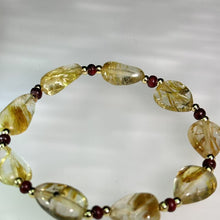 Load image into Gallery viewer, Golden Rutilated Quartz Beads Bracelet 金发晶水晶手串
