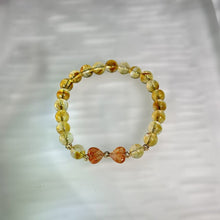 Load image into Gallery viewer, Citrine Golden Strawberry Quartz Love Heart Beads Bracelet 黄水晶金草莓晶爱心手串
