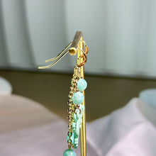 Load image into Gallery viewer, 14K Gold Filled Amaznite Earrings 天河石14K注金耳钩
