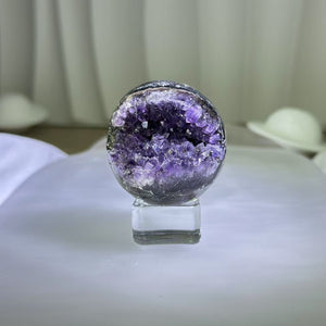 Amethyst Geode Crystal Ball 紫水晶开口笑水晶球