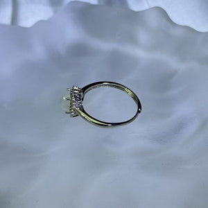 Moonstone Adjustable Ring 冰长石月光石镶嵌活口戒指