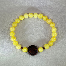 Load image into Gallery viewer, Amber Sandalwood Beads Bracelet 蜜蜡紫檀木手串
