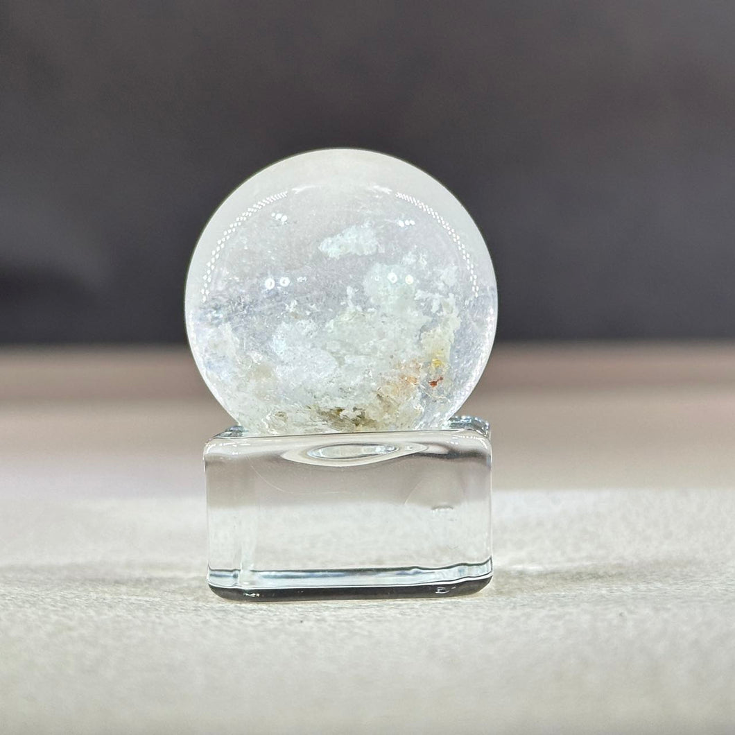 White Phantom Quartz Crystal Ball 白色幽灵水晶球