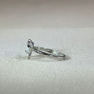 Sky Blue Topaz Bow Adjustable Ring 天空蓝托帕石镶嵌蝴蝶结活口戒指