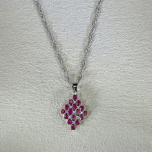 Load image into Gallery viewer, Pink Ruby Pendant 粉色红宝石镶嵌吊坠
