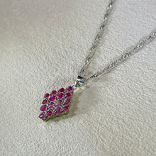 Load image into Gallery viewer, Pink Ruby Pendant 粉色红宝石镶嵌吊坠
