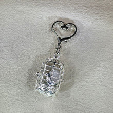 将图片加载到图库查看器，Multi-Crystals Bird Cage Ornament Key Charm Bag Charm 多宝水晶鸟笼挂饰钥匙链包挂
