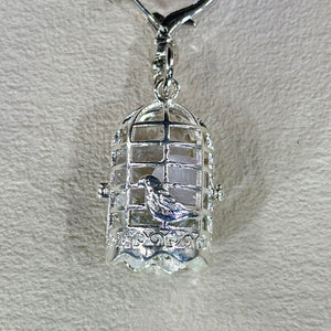 Multi-Crystals Bird Cage Ornament Key Charm Bag Charm 多宝水晶鸟笼挂饰钥匙链包挂