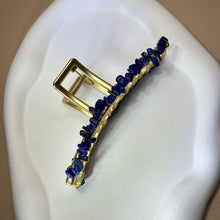 将图片加载到图库查看器，Lapis Lazuli Hair Claw Clip 青金石抓夹
